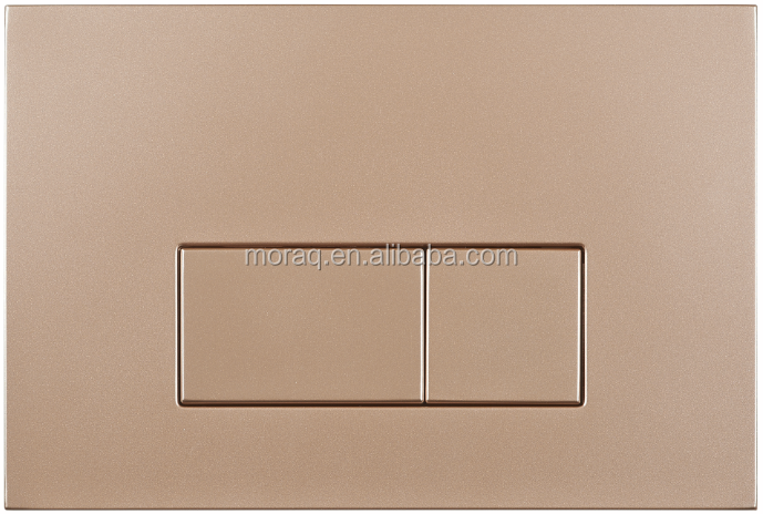 Hidden Water Tank Push Button SS 304 Panel Wall Hung Cistern  Stainless Steel Brushed Gold P V D Dual Flush