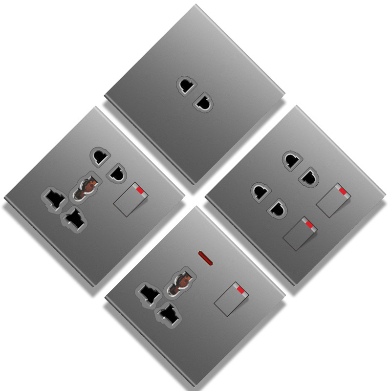 T3  wholesale new design PC ultra-thin wall switch socket modern luxury wall switch switches and socket