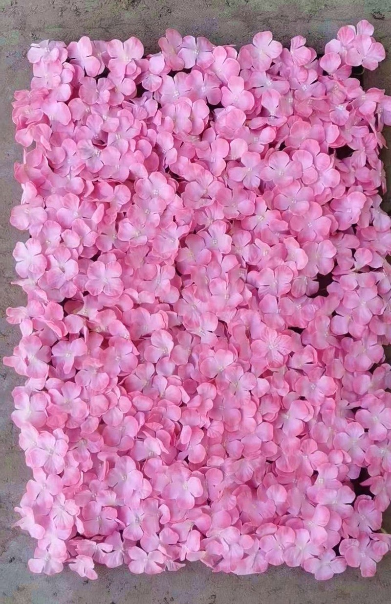 Artificial Rose Flower Wall Panels with Hydrangea Peony for Baby Shower Background Home Party Activities or Wedding Decoration