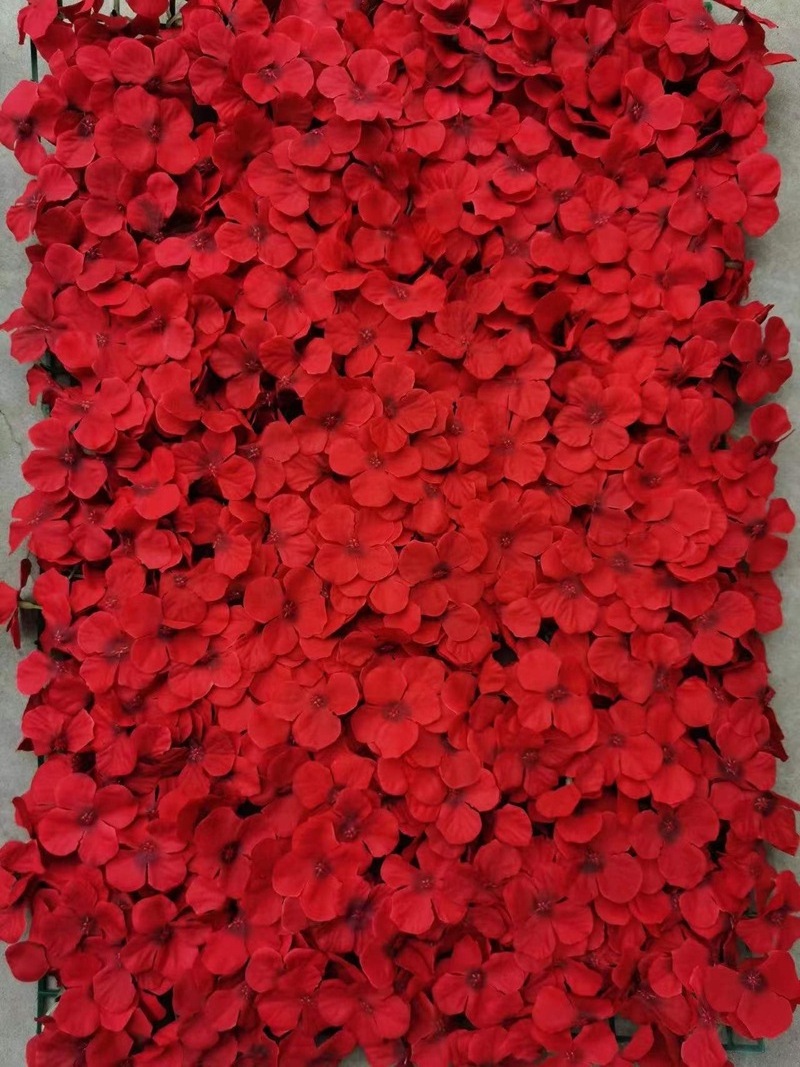 Artificial Rose Flower Wall Panels with Hydrangea Peony for Baby Shower Background Home Party Activities or Wedding Decoration