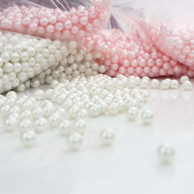 8MM Imitation Pearl ABS Simulation Pearl Pure White Non-porous Jewelry Clothing Accessories Cosmetics Decorative Accessories