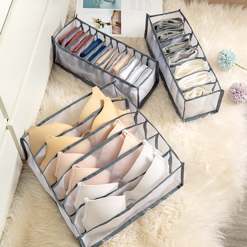 Quick Closet Organizer Underwear Socks Home Cabinet Clapboard Storage Box Clothes Foldable Drawer Organizer