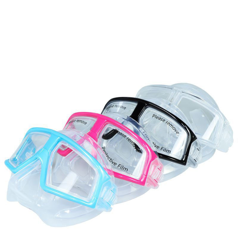 Diving Mask Panoramic Swim Mask Anti-Fog Scuba Diving Goggles Tempered Glass Dive Mask Adult Youth Swim Goggles with Nose Cover