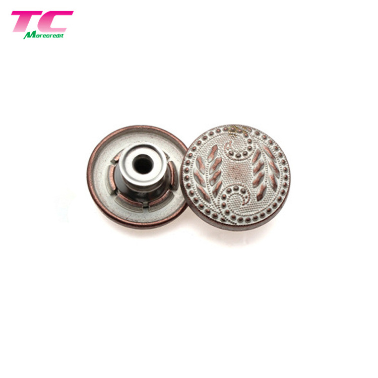 Factory Supply tack buttons for jeans round button jean and rivets