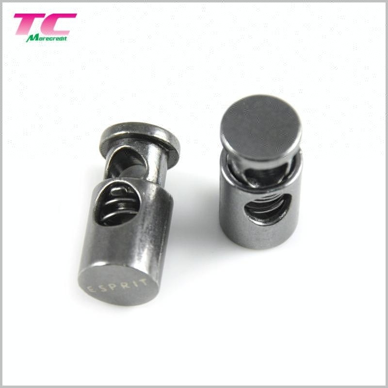 Wholesale Metal Adjustable Rope Stopper Button Hardware Factory, Metal Spring Cord Lock For Handbag Coats Jacket