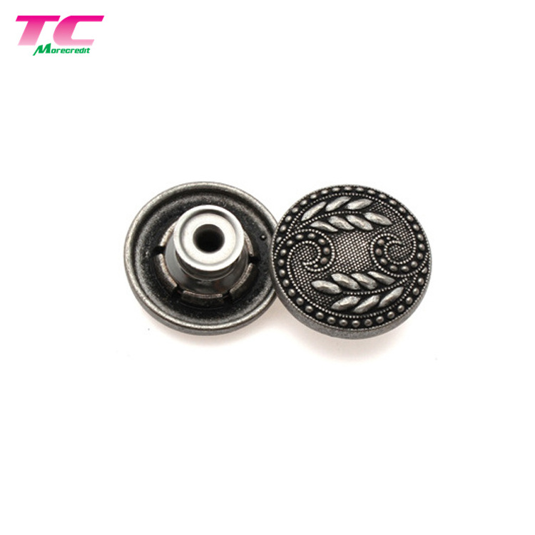 Factory Supply tack buttons for jeans round button jean and rivets