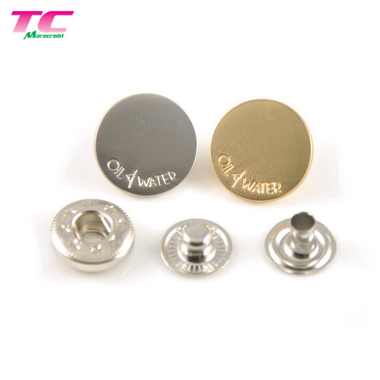 Custom Square Metal Press Button With Diamond, Silver Crystal Metal Snap Button For Jeans Clothing