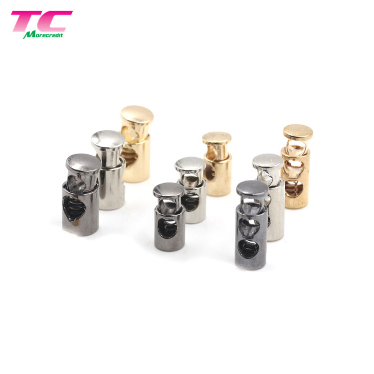 Wholesale Metal Adjustable Rope Stopper Button Hardware Factory, Metal Spring Cord Lock For Handbag Coats Jacket