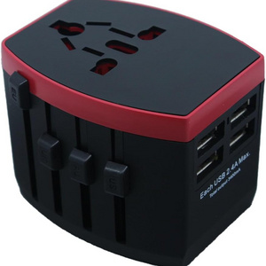 Universal Travel Adapter with 4 USB Ports All in One International Plug Adaptor and Power Charger for Worldwide Use