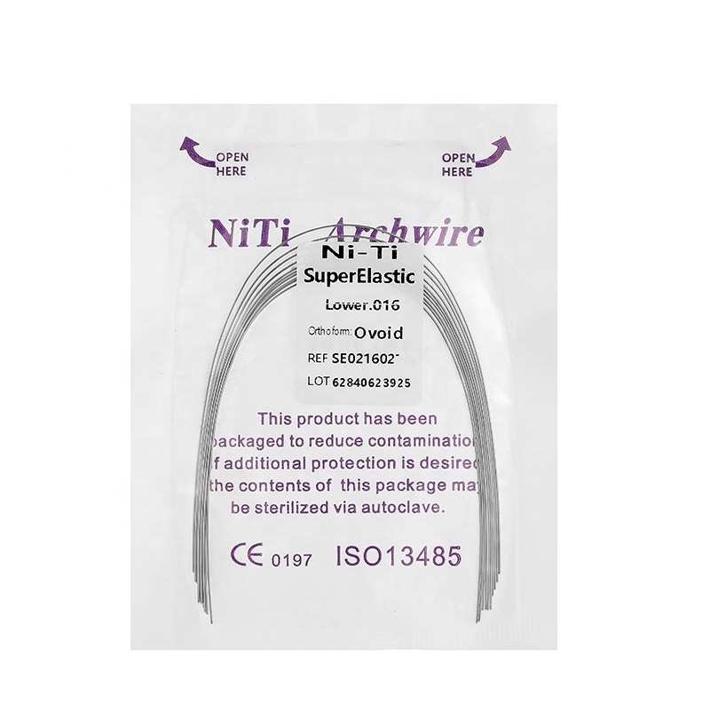 MoreDent Heat Activated Niti Wires Dental Materials 10pcs/Pack Orthodontic Super Elastic Niti Archwire