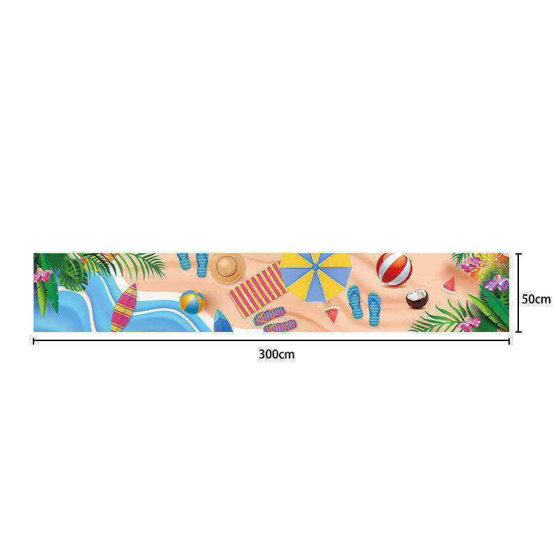 Wholesale Hawaiian-Themed Carnival Decoration Banner Outdoor Beach Bar Banner Promotional Party Supplies