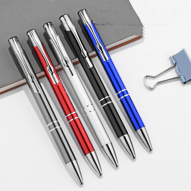 New Promotion Cheap price Ball Point Metal Pens With Personalized Laser Engraved Print Branded Logo Ballpoint Gift pen