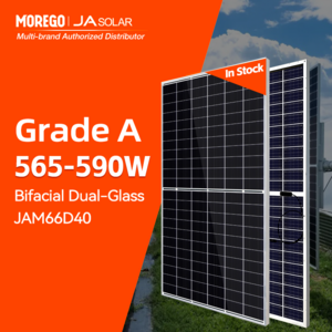 JA solar deepblue 4.0 210mm bifacial double glass solar panel JAM66D42 560w 565w 570w 575w 580w 585w Solar modules