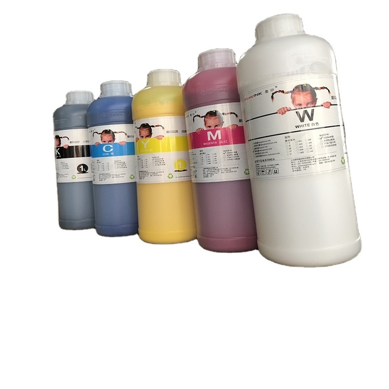 quick drying of ink1000ml CMYKW  Transfer T Shirt Printing DTF Bulk Ink For i3200 4720 DX5 Printhead Printer ink bank dtf ink