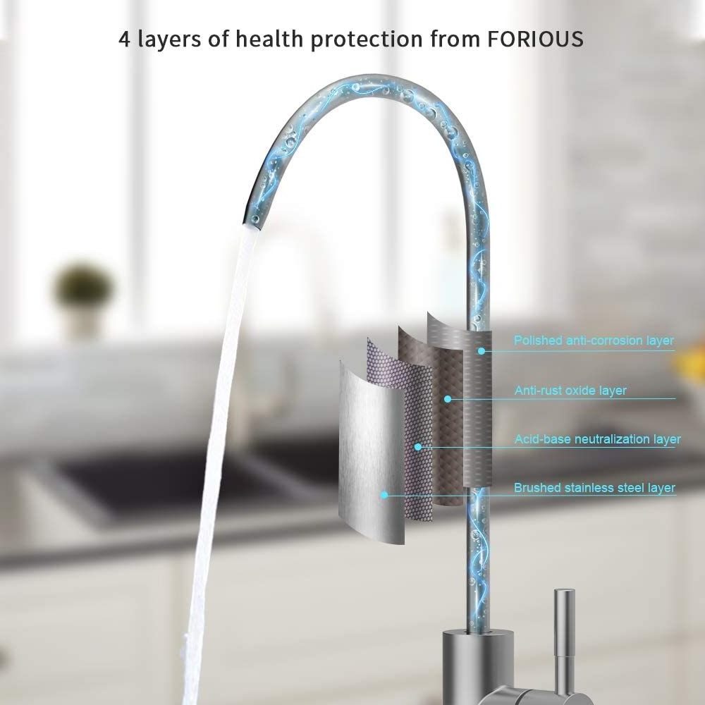 Single Handle Gooseneck Kitchen water filter  Faucet