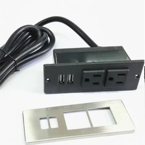 Furniture factory small open hole sofa power outlet table cabinet power strip outlet