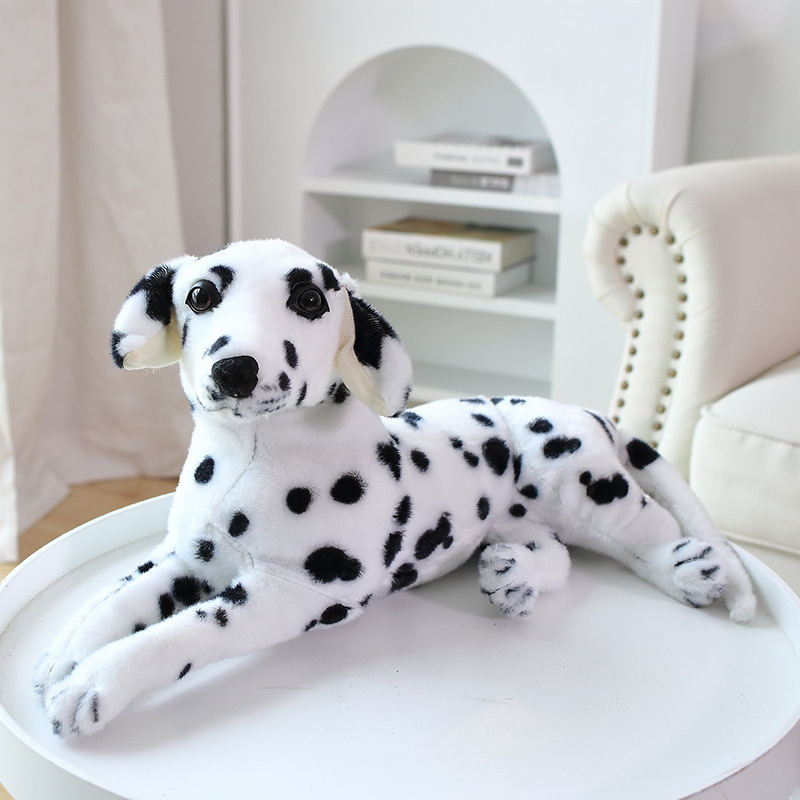 Wholesale Manufacturer Lifelike Dog Stuffed Animal Dalmatian Dog Simulation Plush Toys Soft Decoration For Home