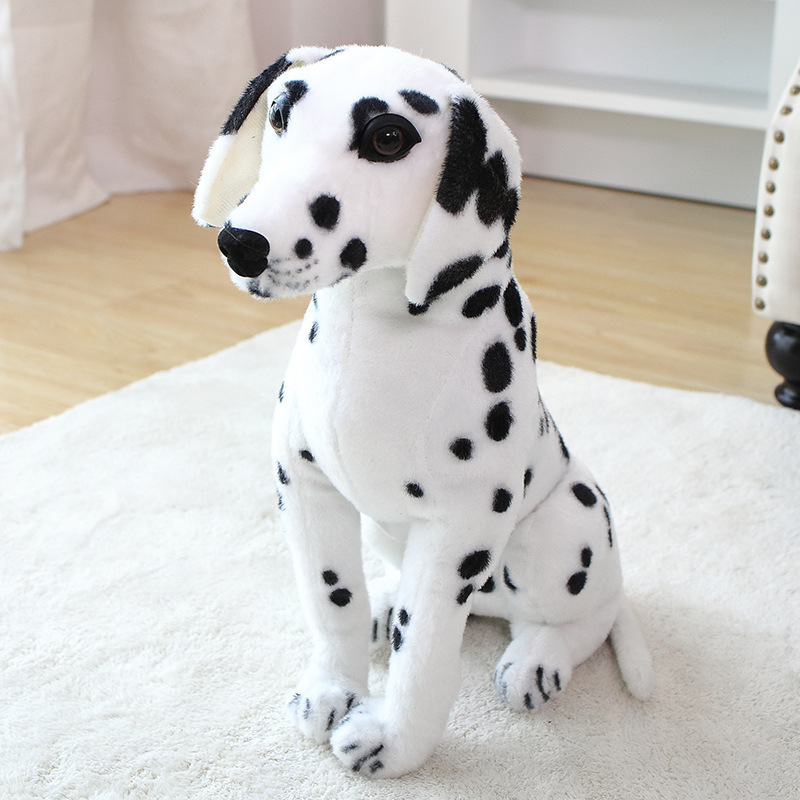 Wholesale Manufacturer Lifelike Dog Stuffed Animal Dalmatian Dog Simulation Plush Toys Soft Decoration For Home