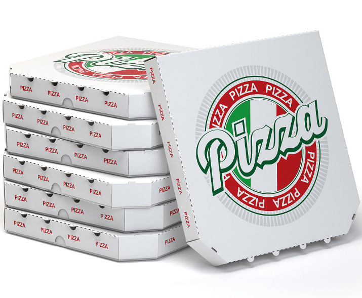 New hot custom pizza packing  box 8/10/12/16 inch polygonal thick corrugated pizza box