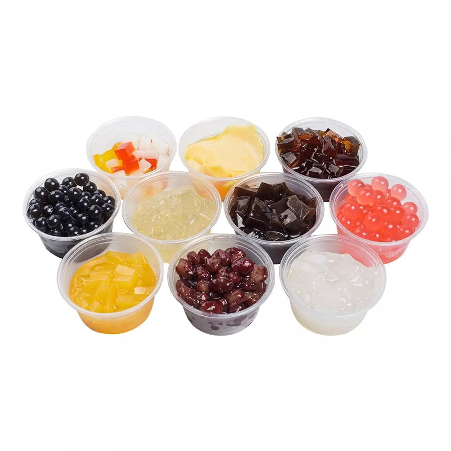 free sample cheap wholesale disposable transparent plastic pet pp take away portion dipping sauce cup with lid