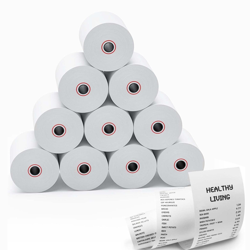 bobina rollo de papel termico 80mm receipt POS/cash register thermal sticker label printer paper roll 80x80