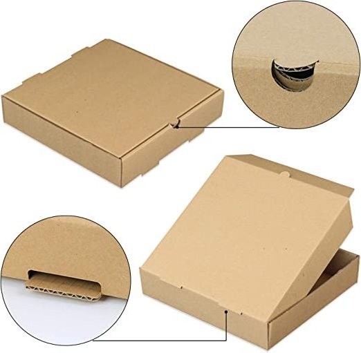 Design Folded Pizza Packed Paper Box Container For Sale In Different Size 7inch12inch