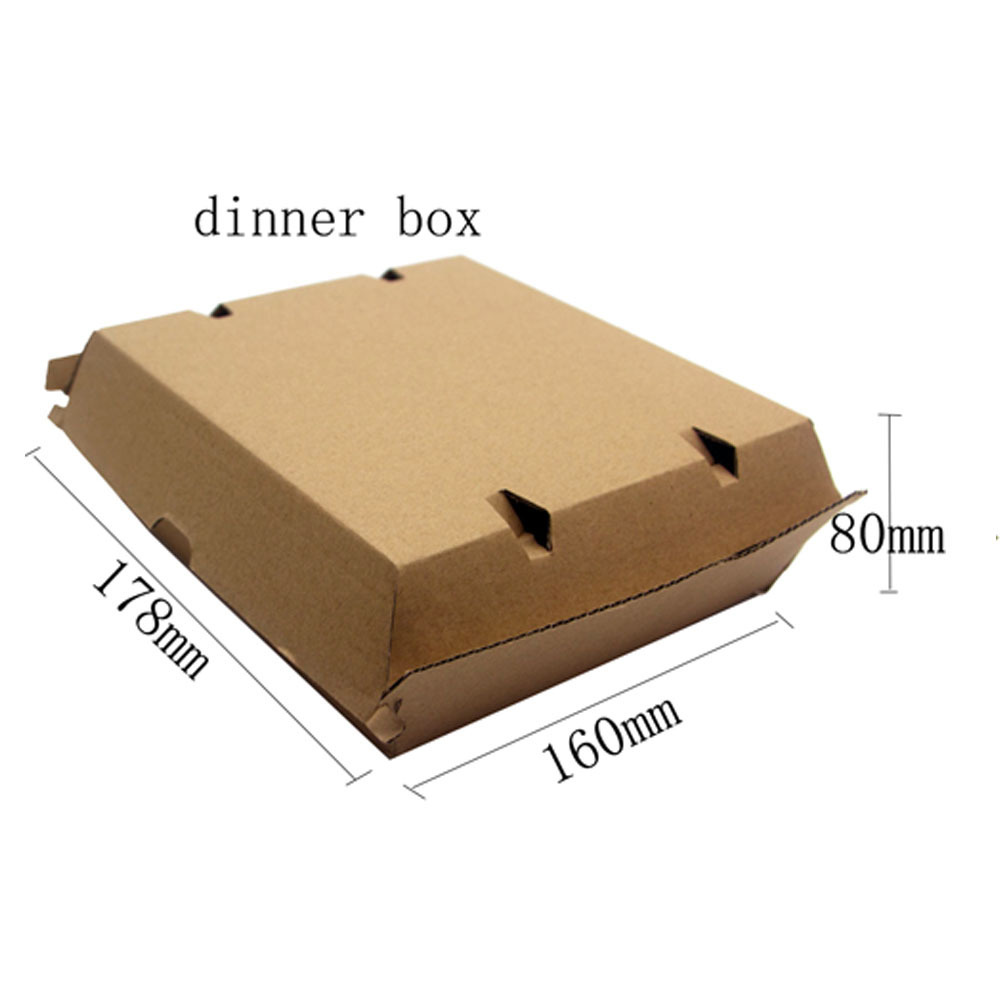 AU Dinner Boxes Custom Burger And Fries Box Corrugated Dinner Box  With Your Own Logo