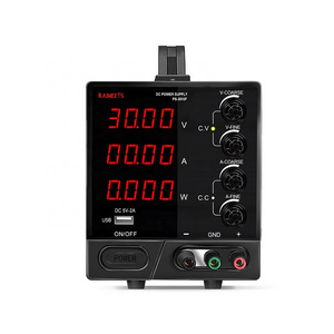 KAIWEETS DC Power Supply Portable Variable 30V 10A Adjustable Switching Regulated 4-Digit Large Display Power Supply