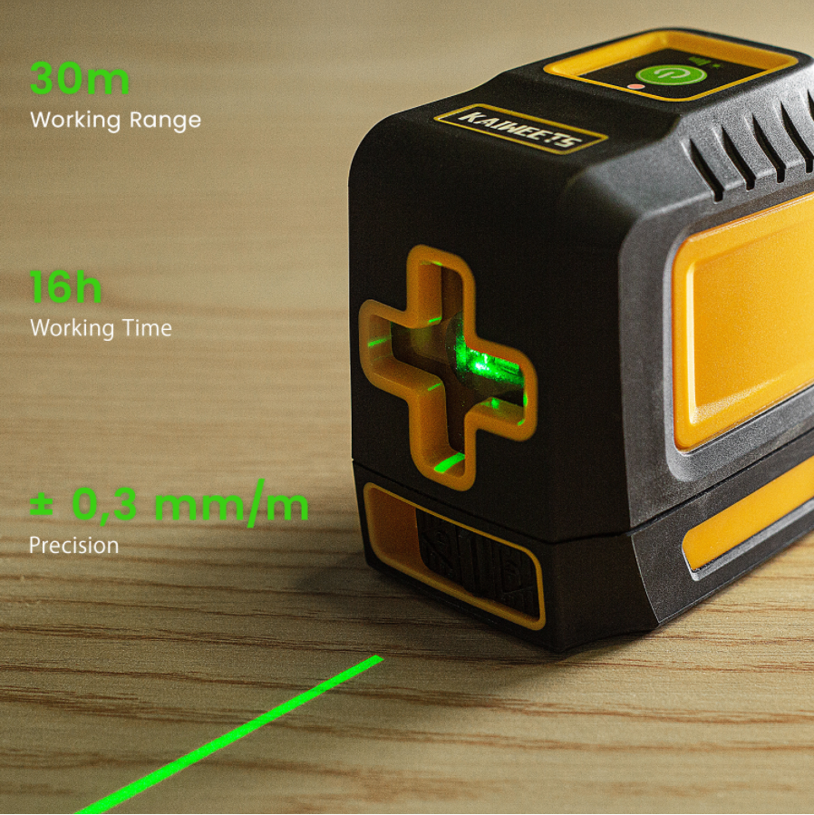 High Accuracy Rotating 360 Degree Self-Leveling Nivel Lazer 4 lines Cross Green Beam Factory Laser Level