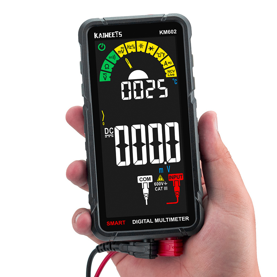 KAIWEETS KM602 Rechargeable 6000 Counts Auto Range Digital Professional Multimeter Easy to Read Easy to Operate