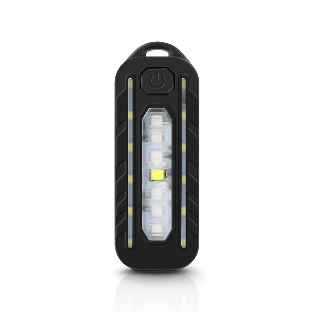 Mini LED Flashlight USB Rechargeable Bike Light Portable Pocket Flashlight Keychain Lamp Bicycle Taillight Flash Warning Light