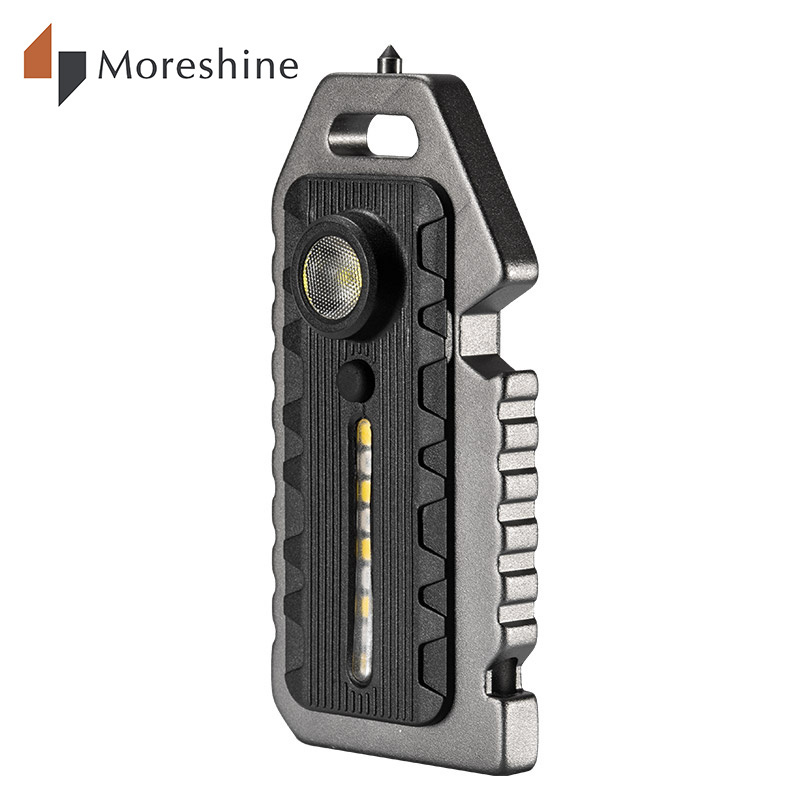 Multifunctional Survival Waterproof Mini Torch Light Warning Cob Led Keychain Pocket Flashlights