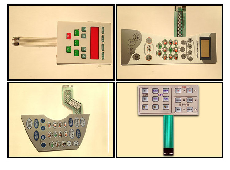 Custom Membrane Switch Keypad With LCD Window/ LED Waterproof Membrane Switch Polyester PET PC PVC Panel Switch