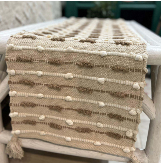 Tabletop Table Runner 40x100 cm Beige Macrame Table Runner for  Runner for Centre Dining Table