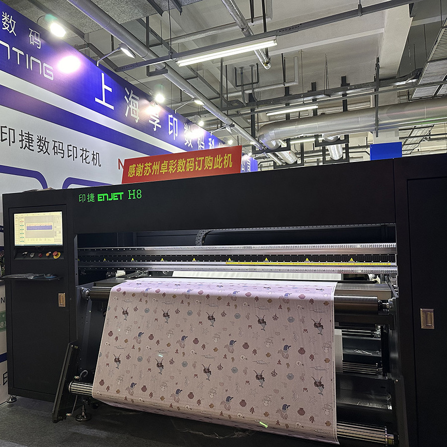 ENJET 1.8m S3200 8 Printhead Industrial Head Large Format Fabric Digital Sublimation Printer Dye Sublimation Printing Machine