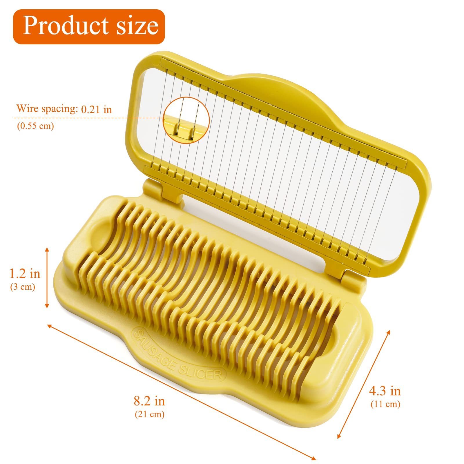 MOREZHOME Hot Sale Kitchen Gadgets Hot Dog Cutter Dishwasher Safe Banana & Hard Boiled Egg Slicer