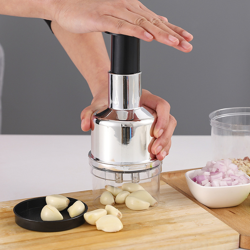 Kitchen Gadgets Manual Garlic Onion Nuts Grinder Mincer Handheld Kitchen Slicer Hand Press Food Cutter Slap Chopper