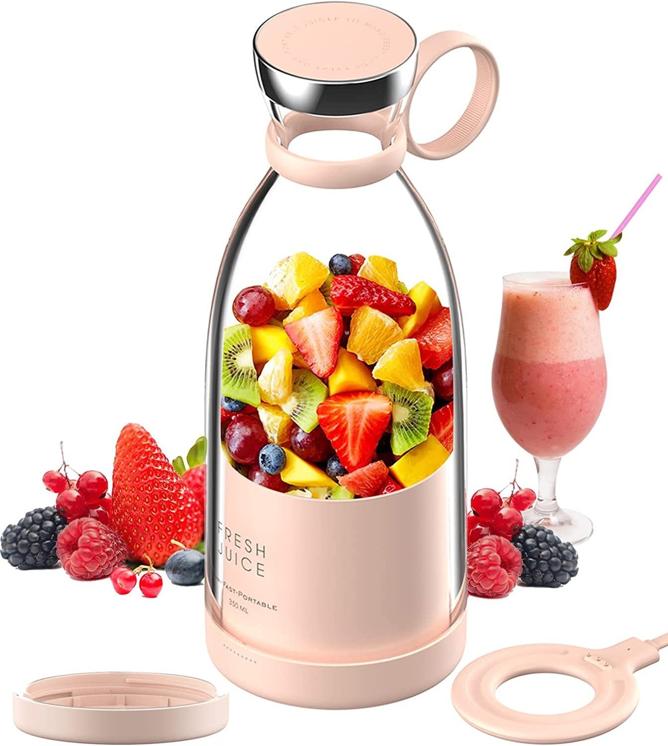 Mini Personal Size Travel USB Blender Smoothies and Shakes Portable Wireless Blender For Fresh Juice