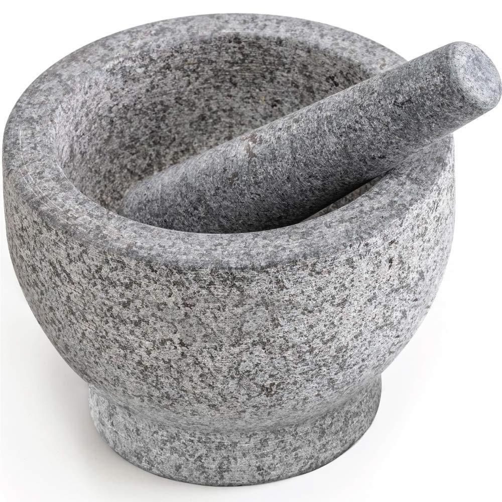 MOREZHOME Hot Sale Kitchen Supplies Herb&Garlic Crusher Mortar and Pestle Stone