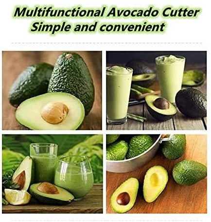 Stainless Steel Avocado Scraper Multi-Function Cutter Three-in-One Fruit Knife Avocado Slicer