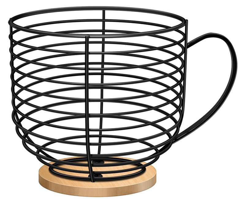 Black Metal Wire K Modern coffee pod basket decor Fruit bowl creative living room Coffee Pod Holders for Counter