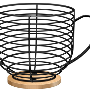 Black Metal Wire K Modern coffee pod basket decor Fruit bowl creative living room Coffee Pod Holders for Counter