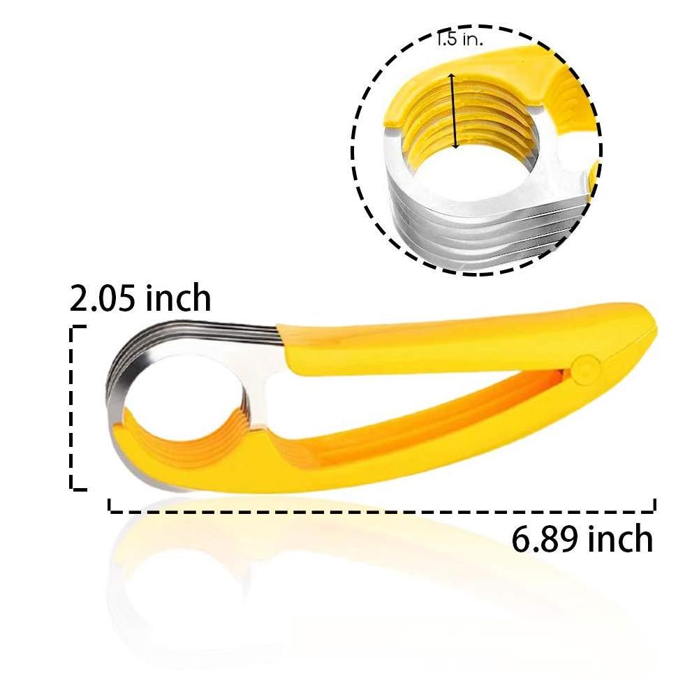 Fruit and Vegetable Salad Peeler Cutter Kitchen Tools ABS Stainless Steel banana cutter For banana Sausage Strawberry Grape