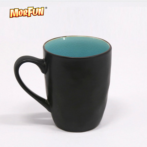 Crackle Glaze Mug With Black Color