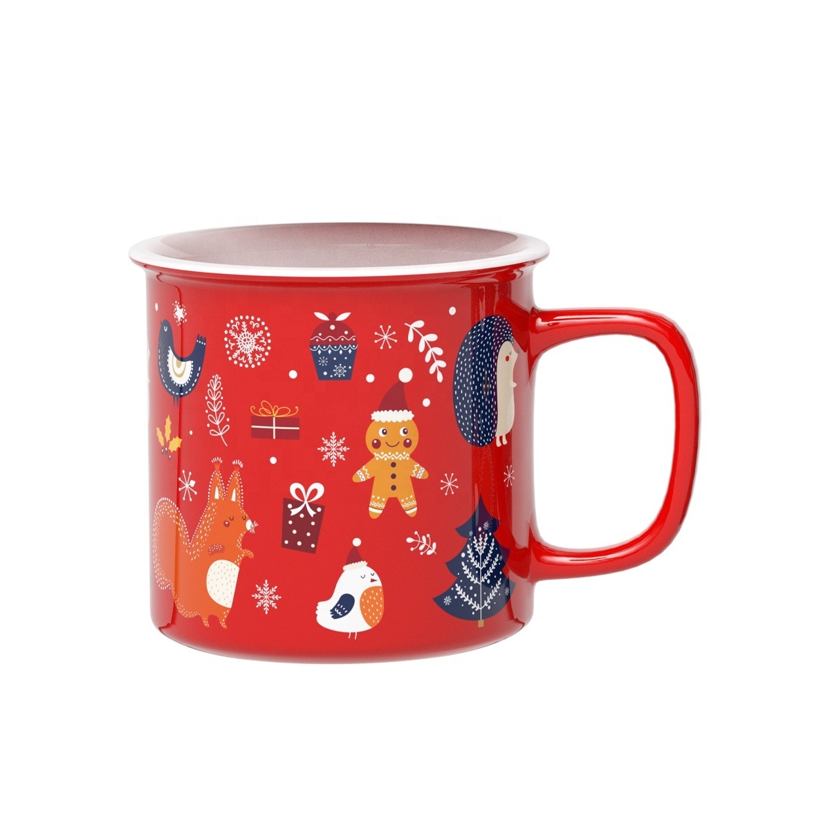 Snowman Christmas Holiday Custom Design 12oz Ceramic Coffee Mug