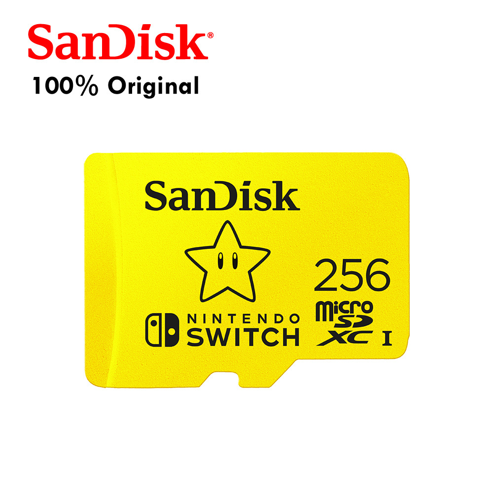 100% Original SanDisk Nintendo Switch SDSQXAO 256G Memory Micro SD Card