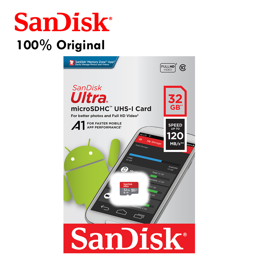 SanDisk Ultra TF SDSQUA4 32GB memory  micro SD Card