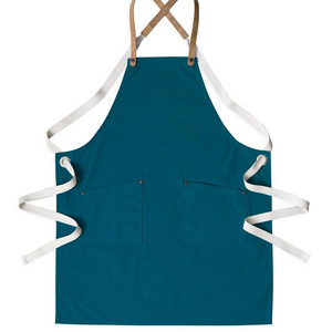 Professional Kitchen Apron in Canvas with Cross Straps Adjustable for Men /Women Vintage Heavy Duty Apron Made in Pakistan