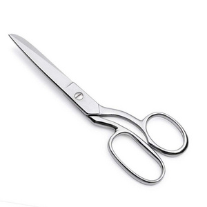 Household/office daily cutting tools customized silver 7" tailor scissor