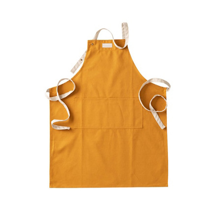 Custom Household Waterproof and Oil Proof Women Men Leather Canvas Kitchen Chef Cooking Aprons